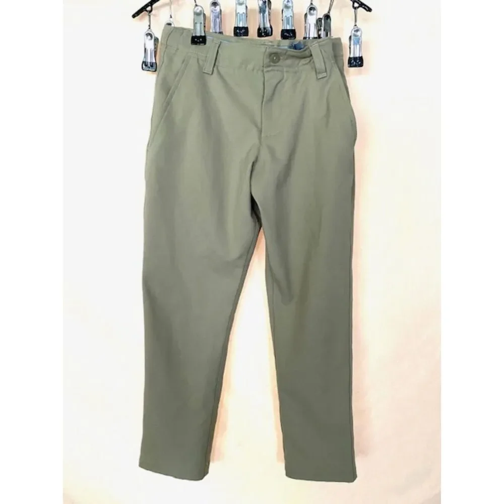 Under Armour Youth XS Khaki Tan School Uniform Dress Pants